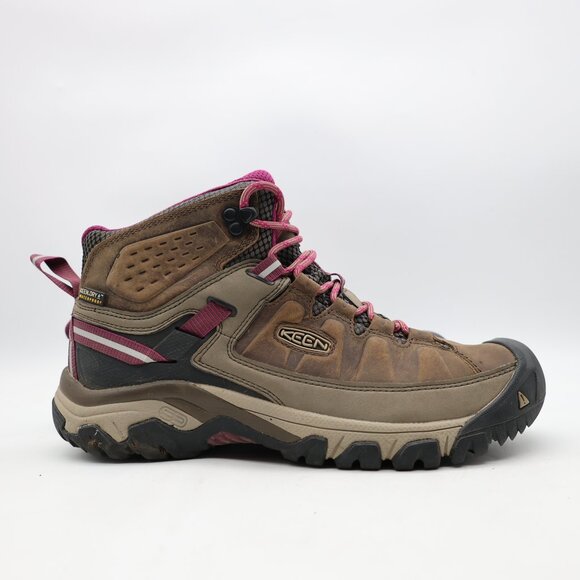 Keen Targhee III Mid Hiking Boots Women's 9 Waterproof Brown Leather Outdoor - Picture 1 of 10